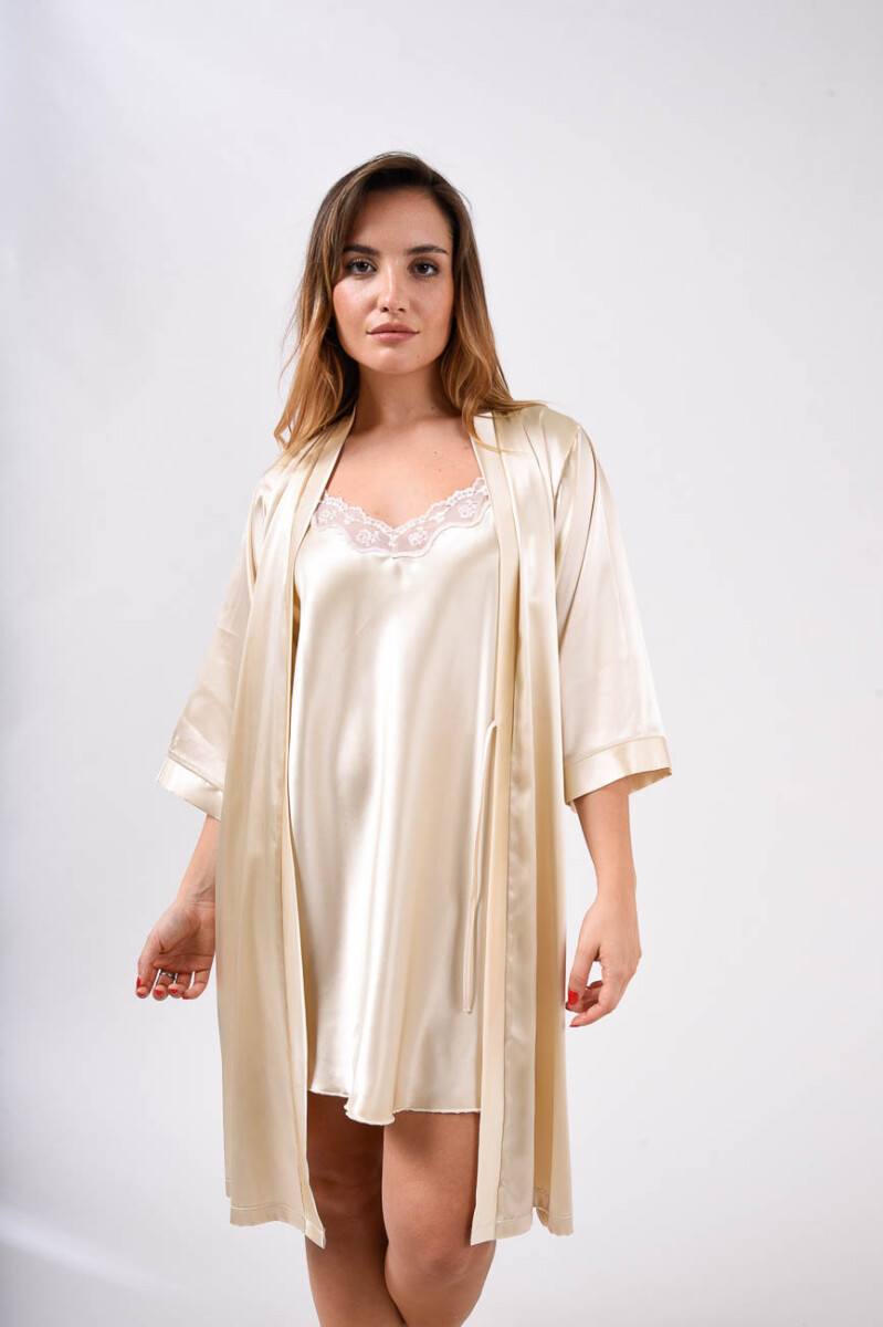 Bata de Seda - Oro 