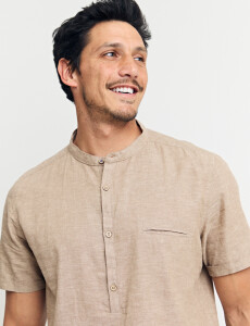 012405 CAMISA HARRINGTON LABEL Camel