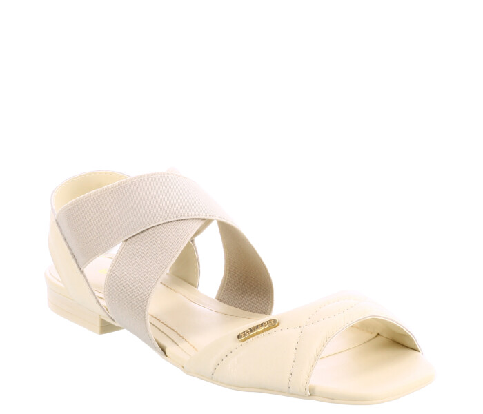 Sandalia de Mujer Bottero c/elasticos Blanco Hueso