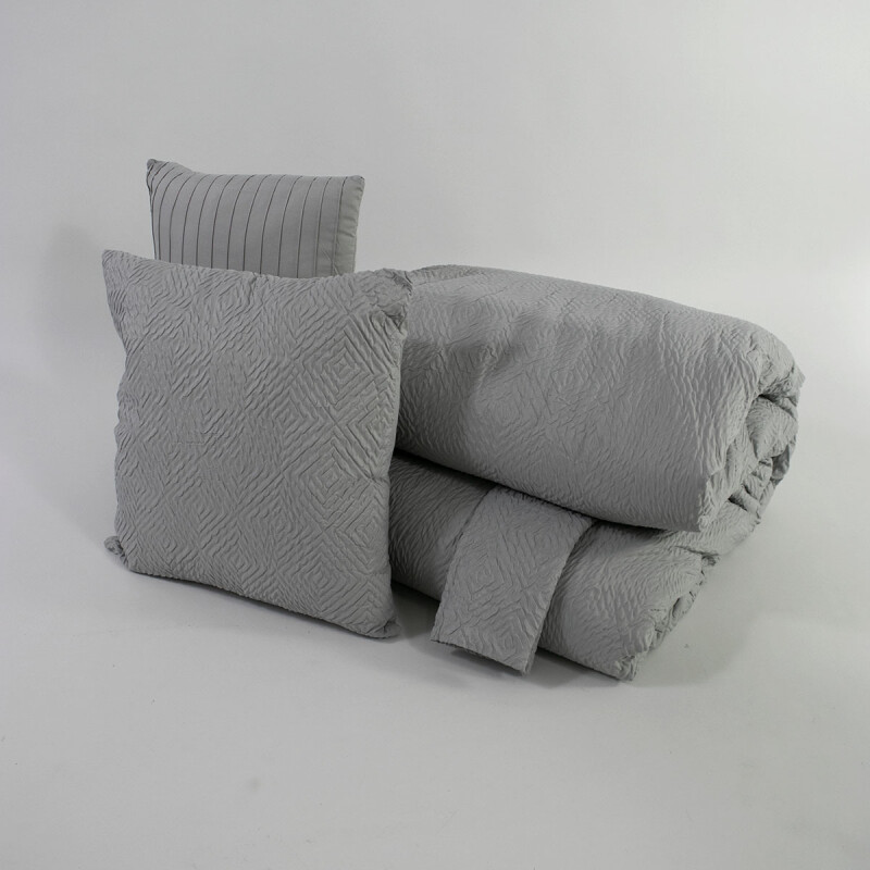 JGO EDREDON AVELLA GRIS QUEEN 229X229CM 5PZAS Unica