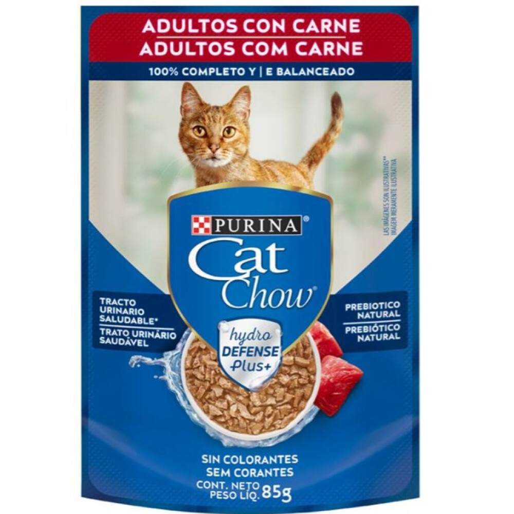 ALIMENTO GATOS CAT CHOW ADULTOS CARNE 85GR ALIMENTO GATOS CAT CHOW ADULTOS CARNE 85GR