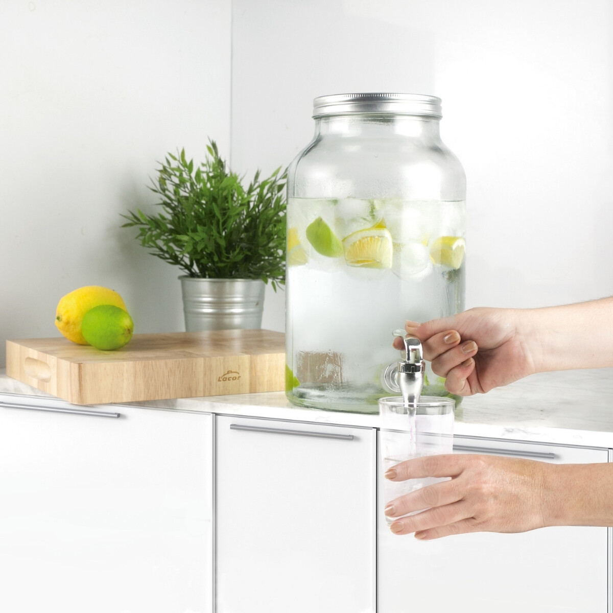 Dispensador de Líquidos de Vidrio con Canilla 5.5 Litros 