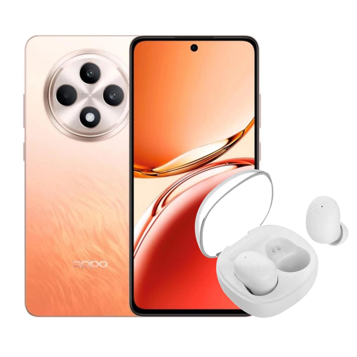 OPPO Reno 12F 5G 6.67' 5G 256GB 12GB RAM Cámara 50Mpx - Amber Orange 