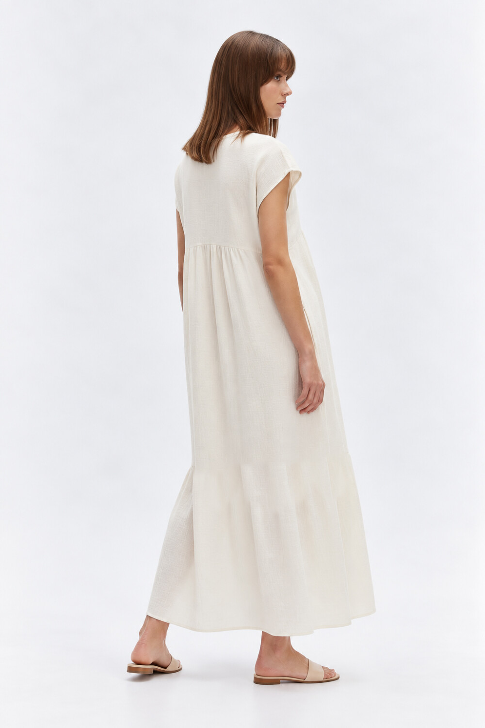 Vestido Vonina Caqui
