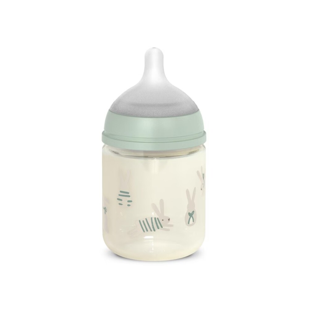 Biberon vidrio Wonder Suavinex 120ml verde conejo