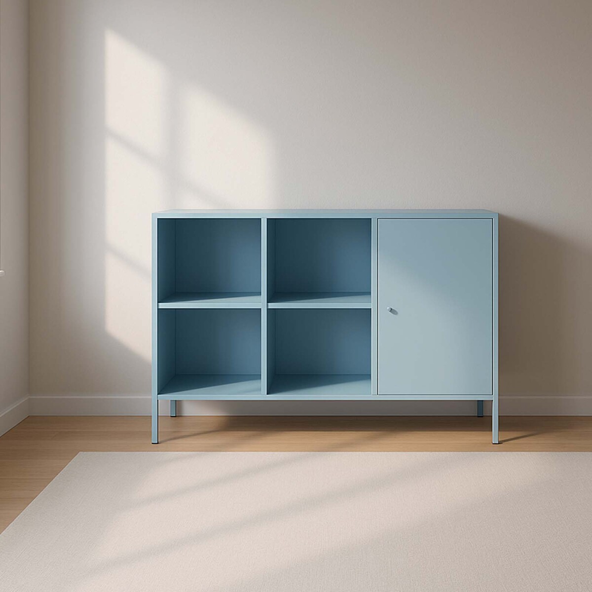 APARADOR 1P 4E - METAL CELESTE OLIVIA 