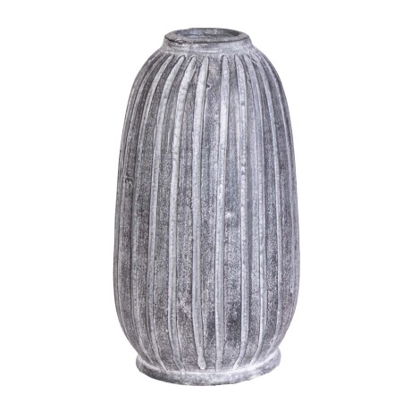 JARRÓN ZAG 33.071.087 CERAMICA NEGRO NEGRO/BLANCO