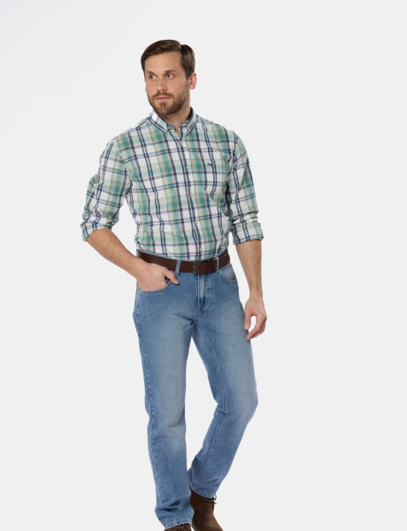 PANTALÓN DE JEAN CLÁSICO Azul Claro