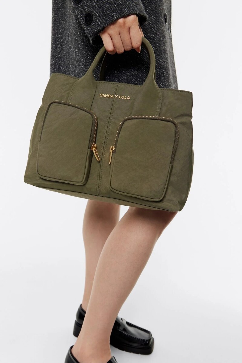 BOLSO DE MANO POCKET GRANDE NY Kaki