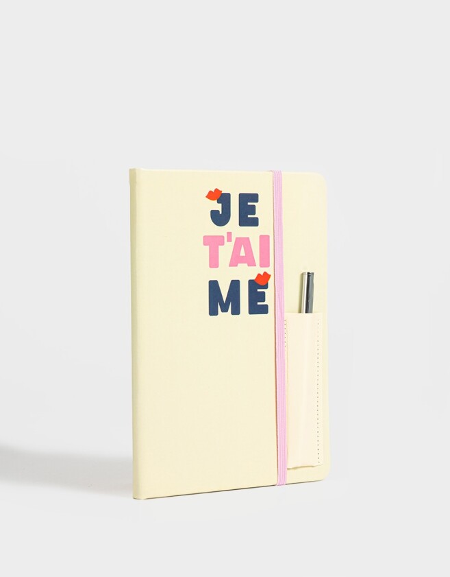 Librería Sets Set De Cuaderno Y Lapicera 'je T'aime' - Combinacion Multicolor