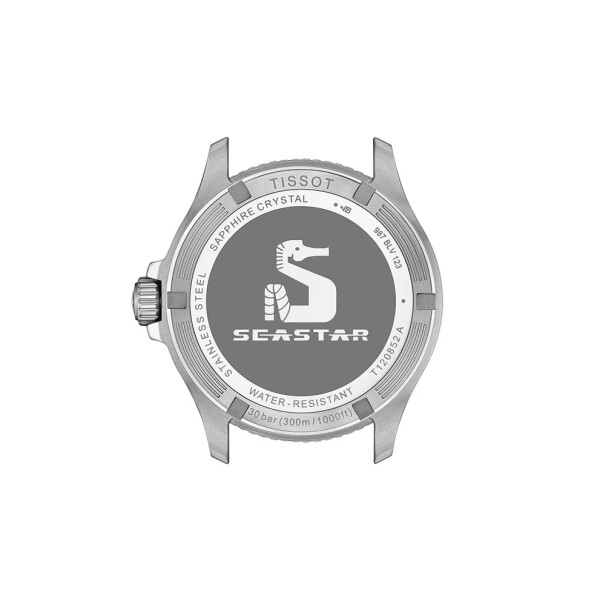 Reloj Tissot SEASTAR 1000 GMT 40MM de acero con bisel negro y correa negra Reloj Tissot SEASTAR 1000 GMT 40MM de acero con bisel negro y correa negra