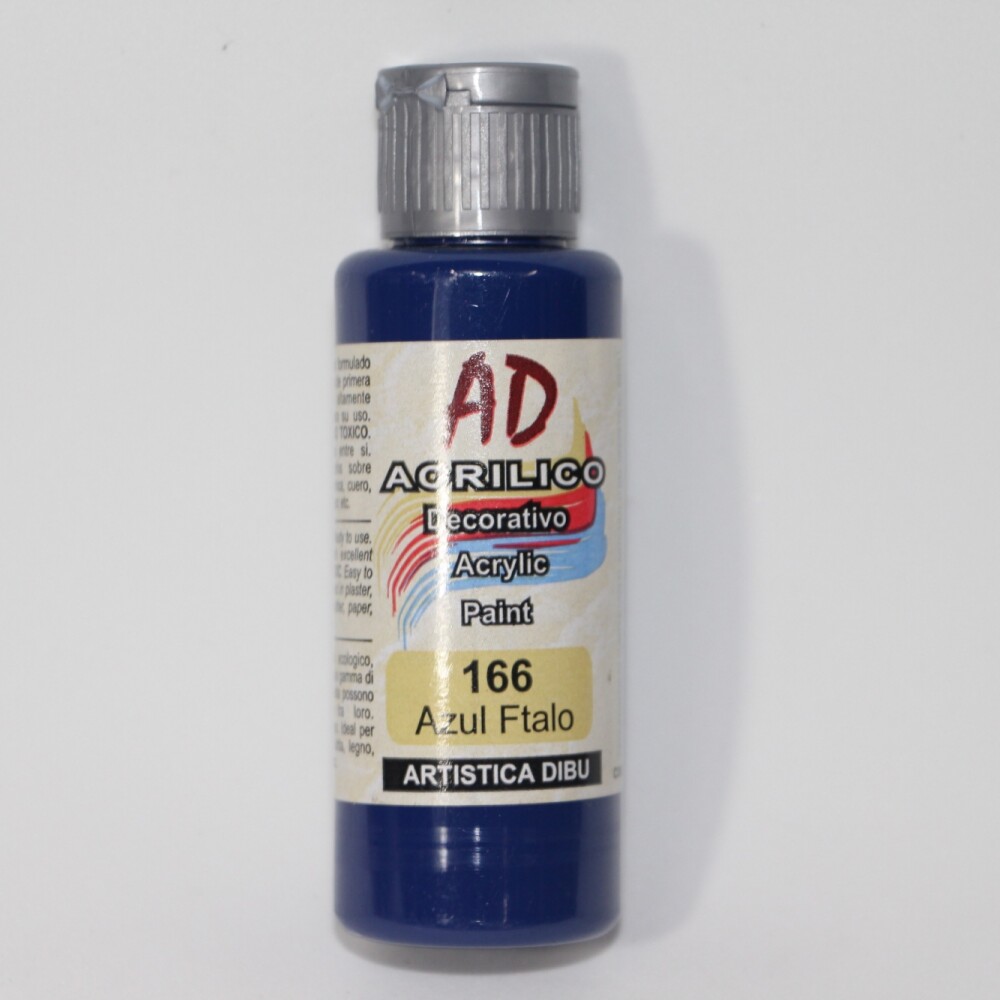 PINTURA ACRILICA ARTISTICA DIBU 60 ML. DIFERENTES COLORES COLOR AZUL FTALO 166