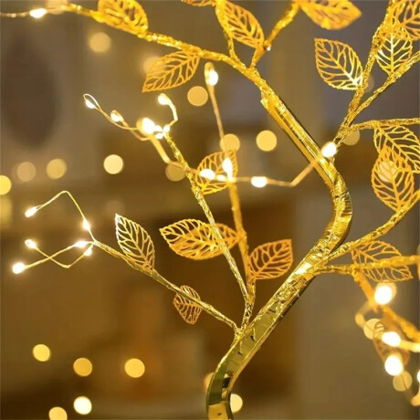 Lámpara Árbol Mágico Luces Y Hojas