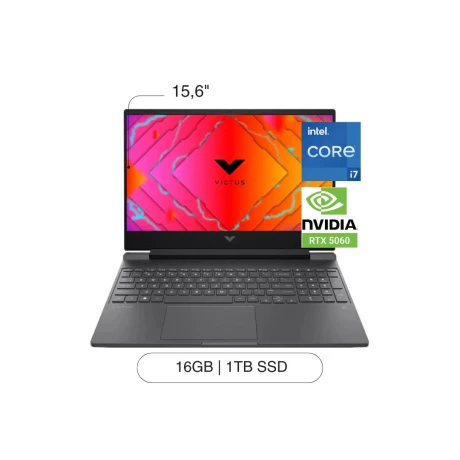 Notebook HP Victus 15-FA2093DX 15,6' FHD 1TB / 16GB I7-13620H RTX5060 Notebook HP Victus 15-FA2093DX 15,6' FHD 1TB / 16GB I7-13620H RTX5060