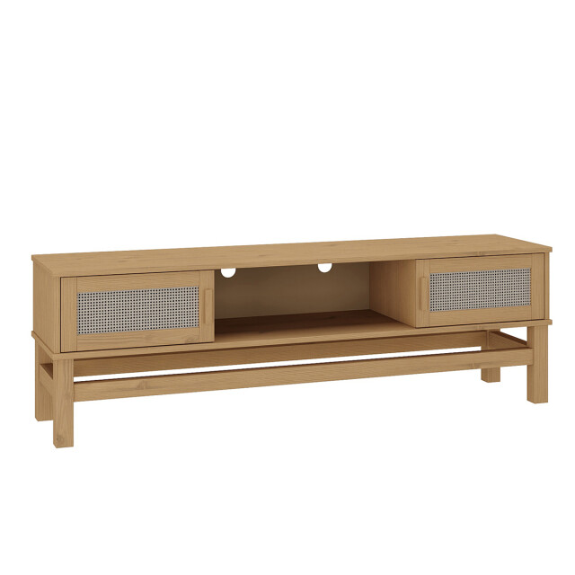 Rack para TV - Madera maciza Ratan Natural Rack para TV - Madera maciza Ratan Natural
