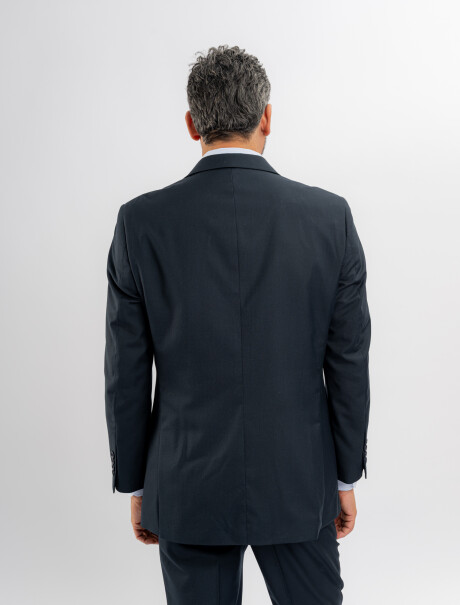 Traje liso azul