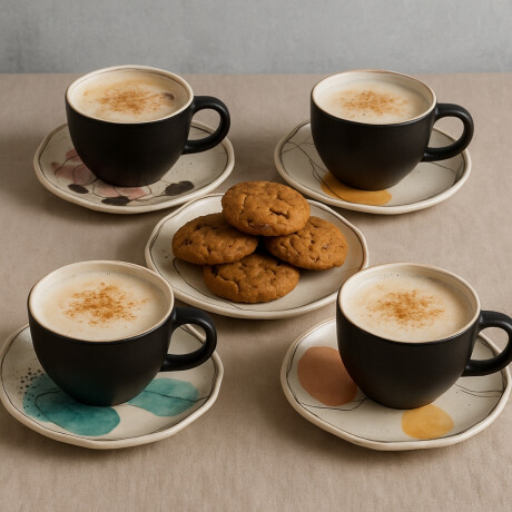 Juego de Té 8 Piezas Euritmia 230 ml Loza Juego de Té 8 Piezas Euritmia 230 ml Loza