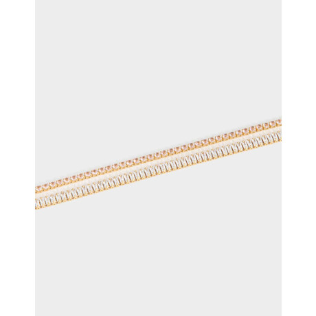 Pulsera Flexible Bañada En Oro Dorado