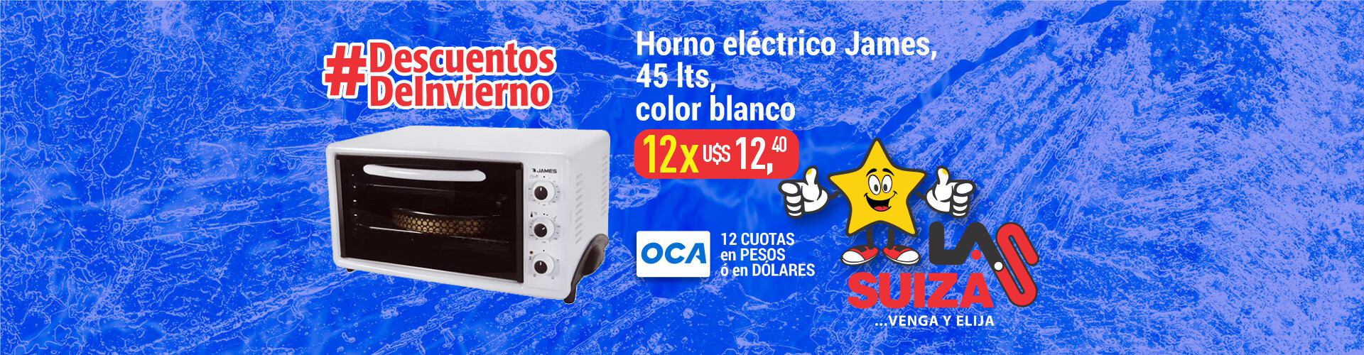 Horno electrico HJTF45 blanco