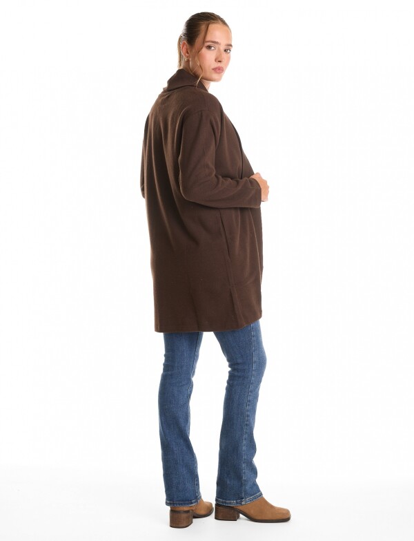 Cardigan Abierto Soft MARRON