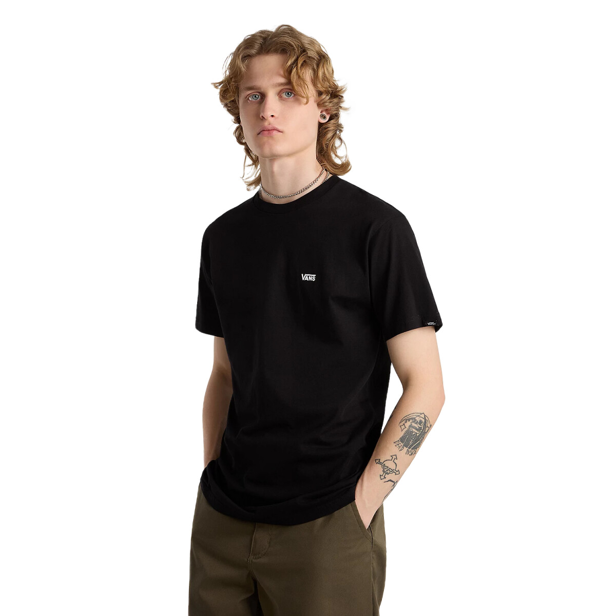 Remera Mc Vans Mn Left Chest Logo T - Negro 