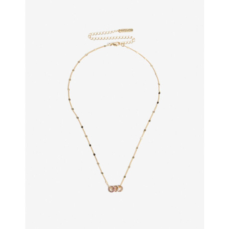 Collar Con Dije Cubic Dorado