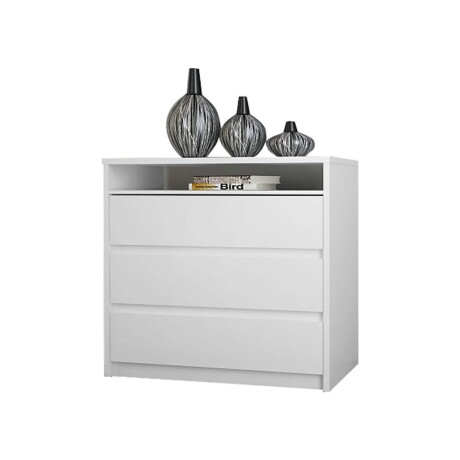 CÓMODA CAJONERA 3 CAJONES MDF BLANCO SOUTH