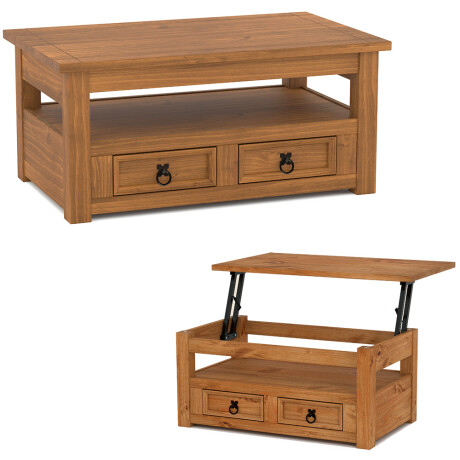 Mesa de Living Articulada Línea Naturale Roble