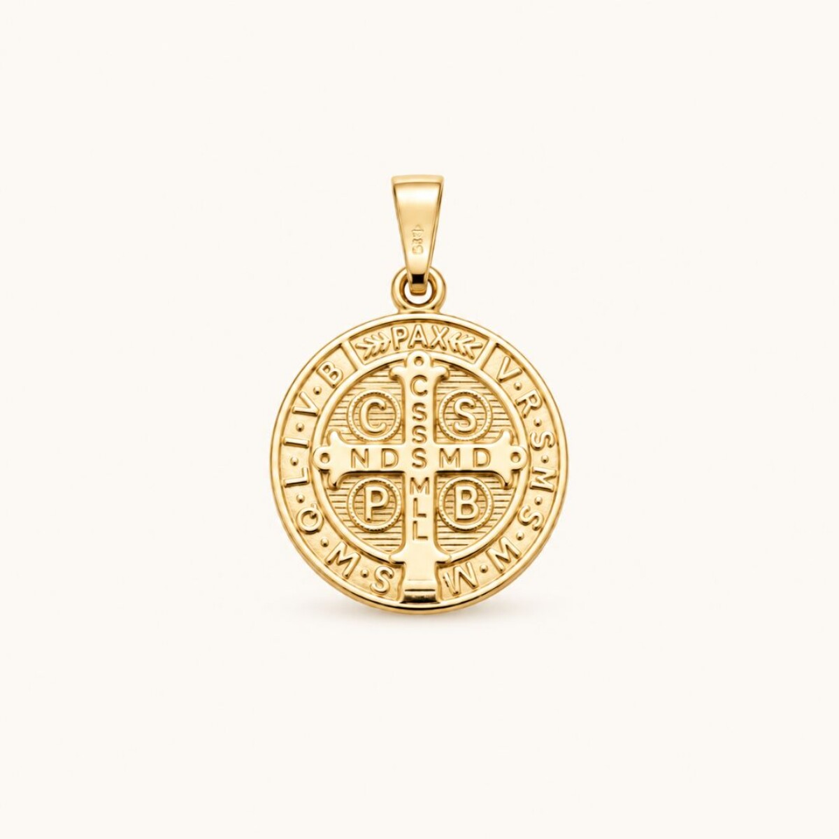 Medalla San Benito - Oro 10k 