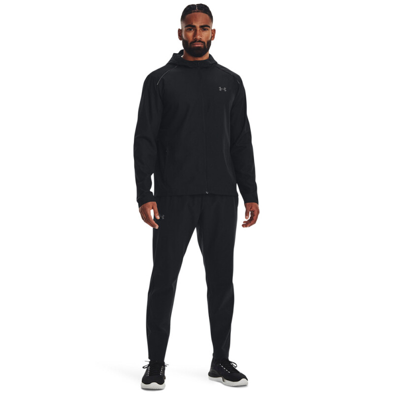 UA Launch Hooded Jacket-YLW BLK-001