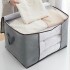 Pack X3 Organizador De Tela Funda Sabanas Mantas Acolchados Color Variante Gris