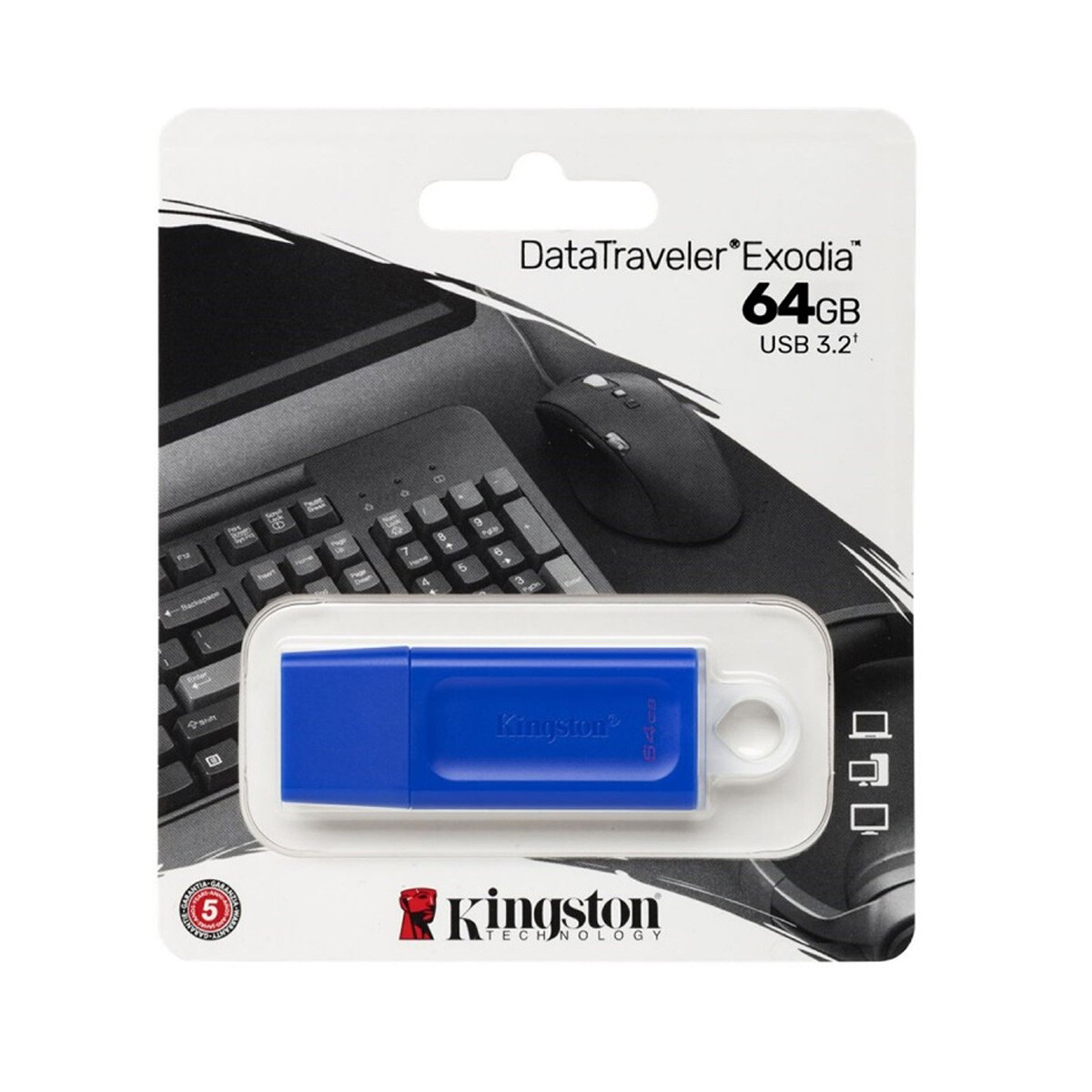 Pendrive Kingston 64GB DataTraveler Exodia U2G64 Blue 
