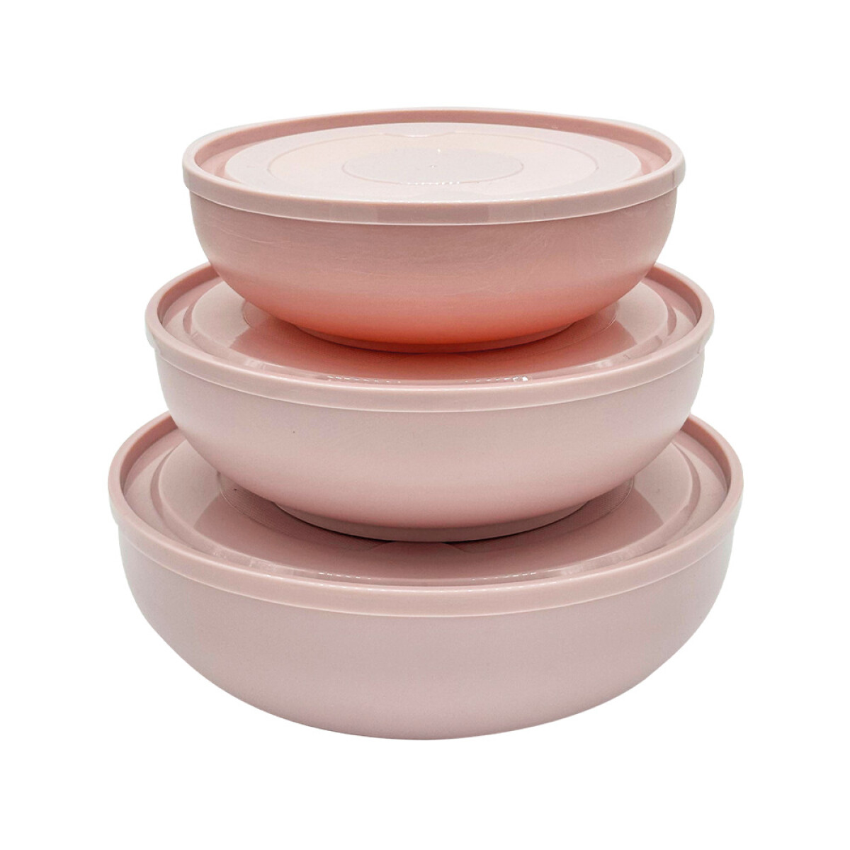 SET 3 RECIPIENTES REDONDO CON TAPA SIMPATÃƒÂA SURTIDO 