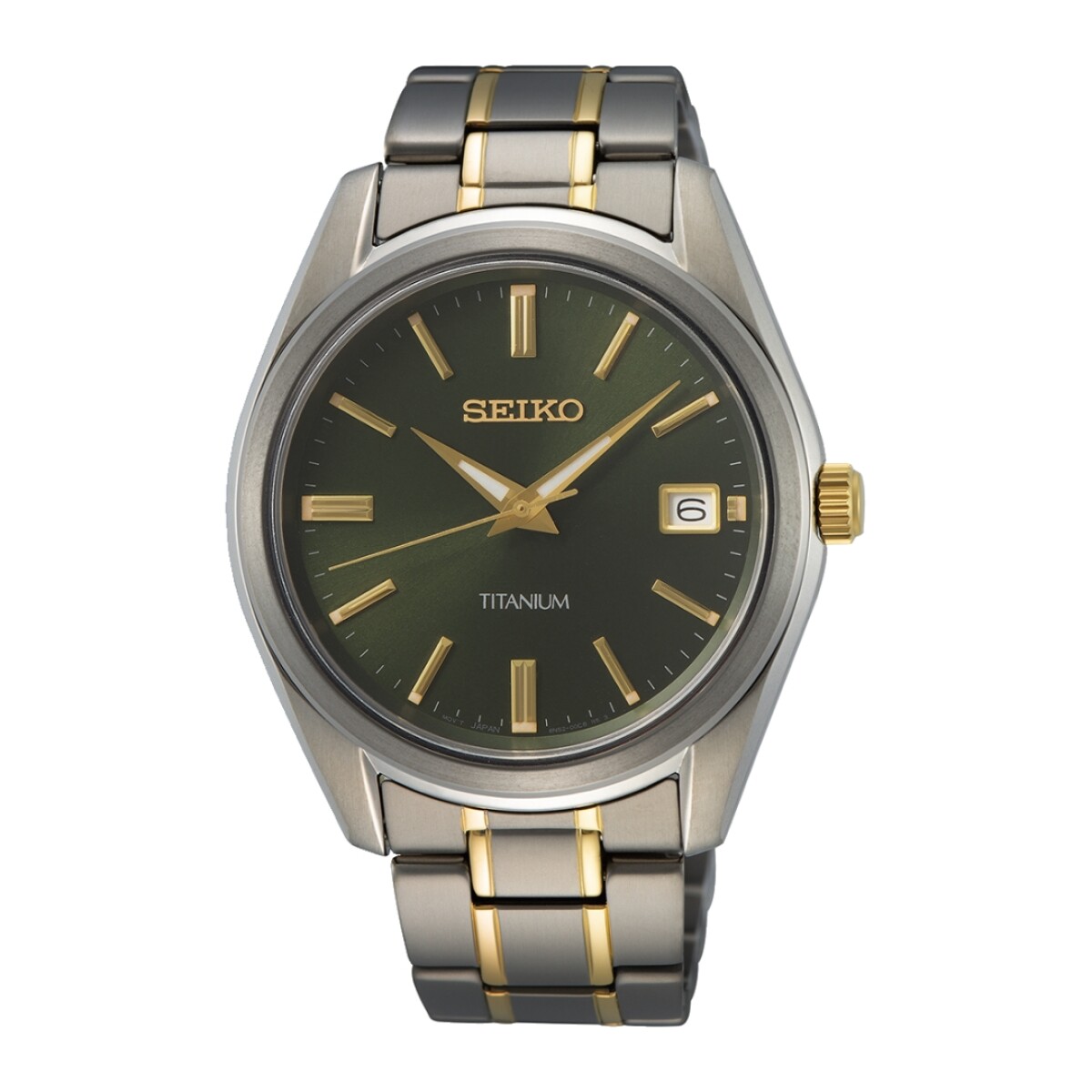 Reloj Seiko SUR377P1 para hombre con correa de Titanio - Verde 