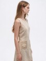 Vestido Noral Beige Claro