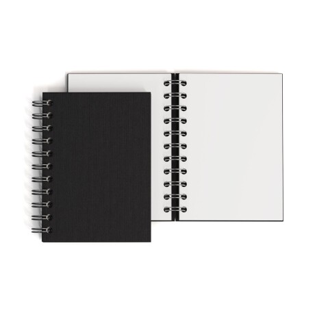 LIBRETA A6 TAPA DURA PAPEL NEGRO