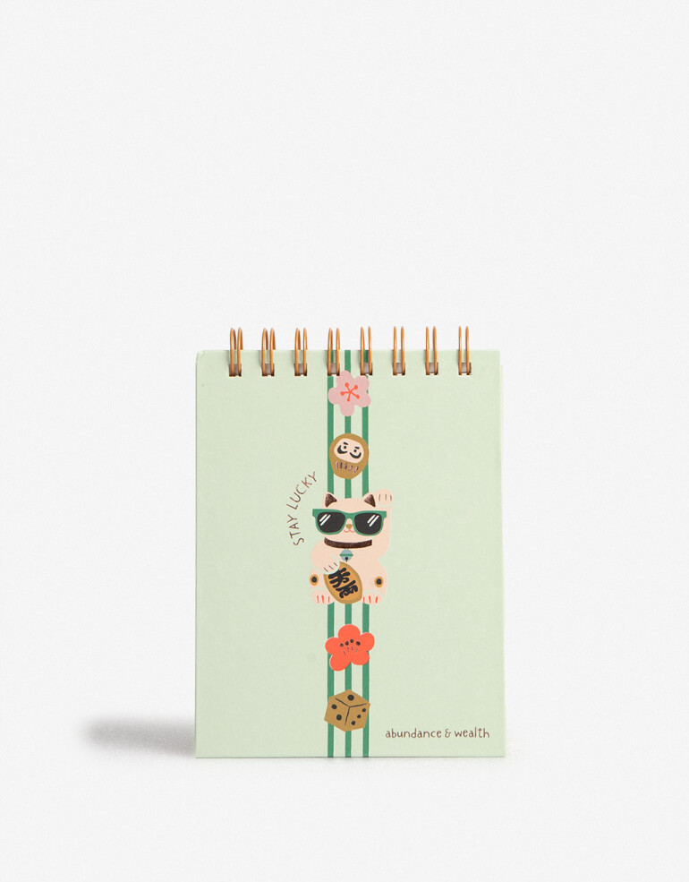 Anotadores Cuadernos y Memos Cuaderno Anotador "lucky Cats" - Combinacion Multicolor