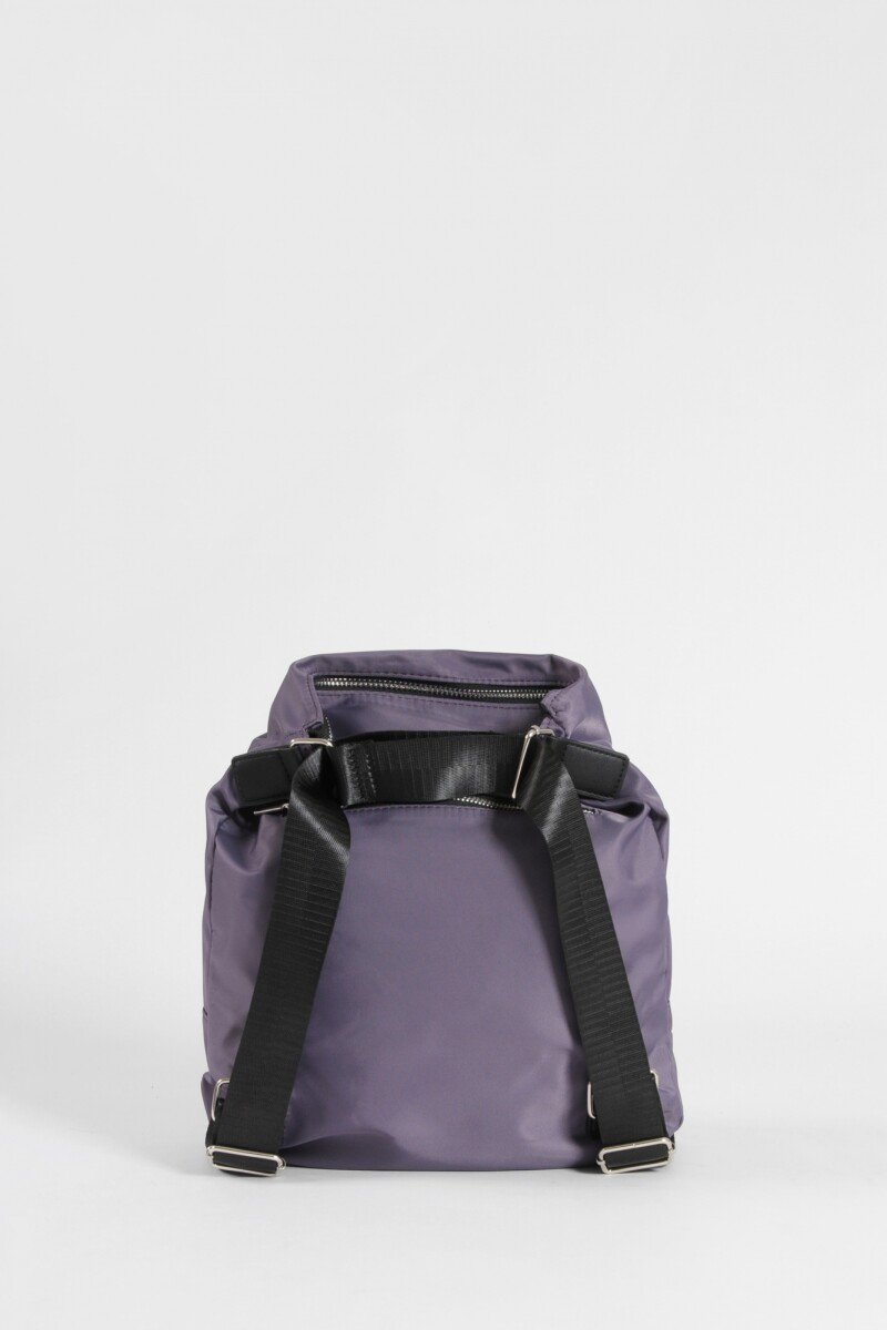 Hobo mochila con bolsillo violeta