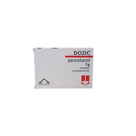Analgésico Antipirético Dozic Paracetamol 20 Comprimidos 001