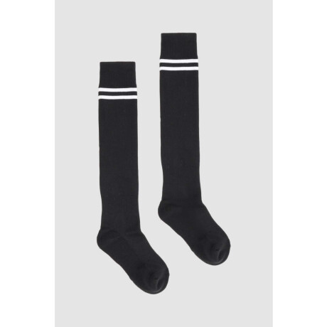 Medias altas infantiles de futbol Negro