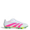 Championes de Fútbol 11 Unisex Adidas Predator Club FG/MG Blanco - Rosado - Amarillo Lima
