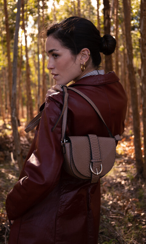 BANDOLERA MORRAL LYON REPTIL VISON