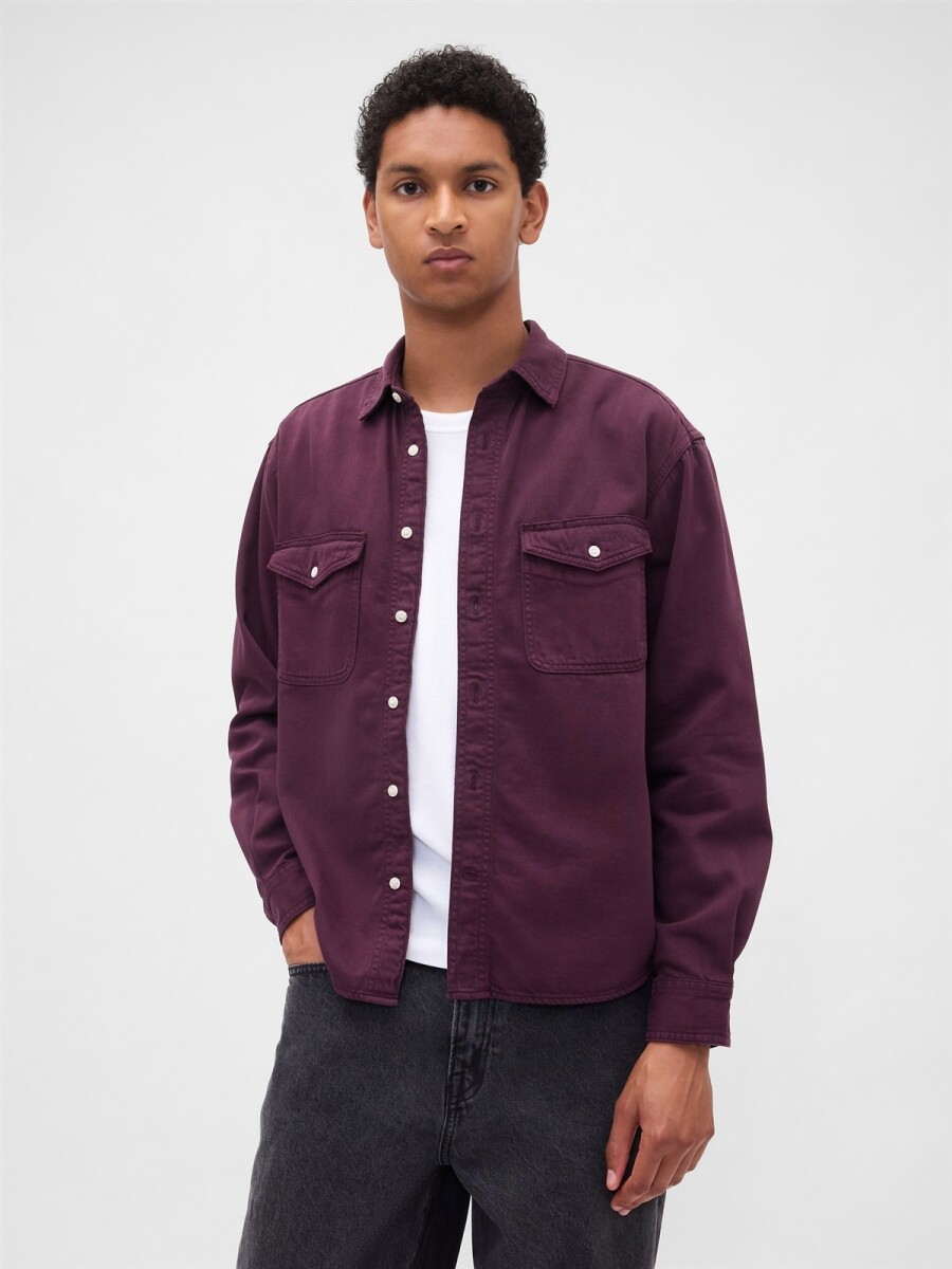 Camisa De Jean Ultrasoft Hombre - Deep Rich Purple 