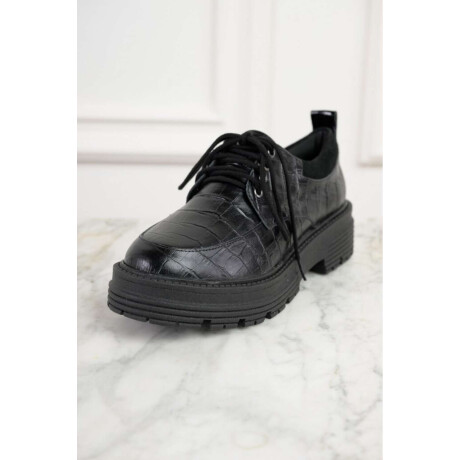Mocasin Croco Negro