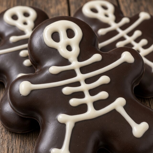 Galletas Halloween con forma de Esqueleto Galletas Halloween con forma de Esqueleto