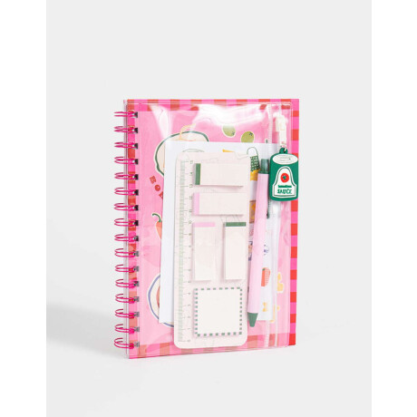 Librería Sets Con Lapicera Rosa Claro