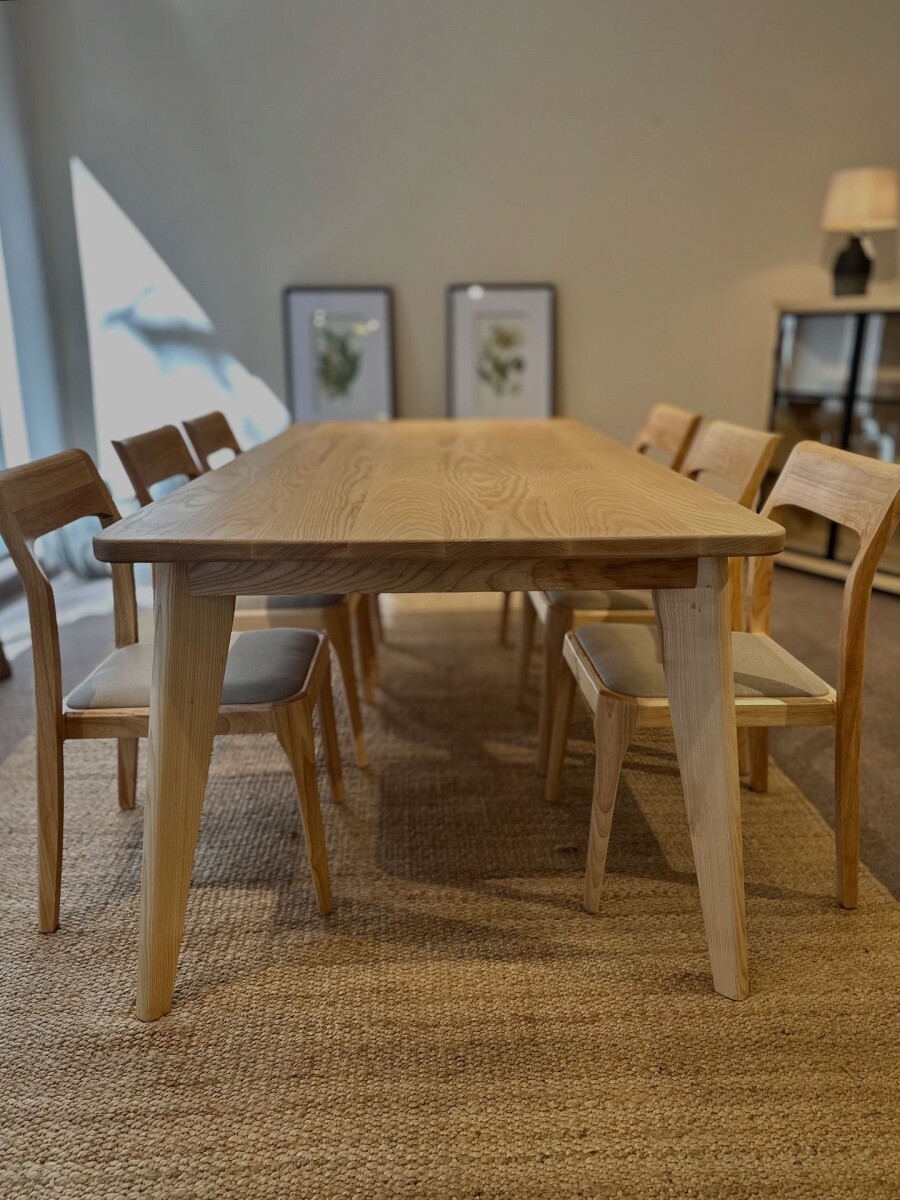 Mesa Modena de comedor 200 x 100cm en fresno (Por Pedido) 