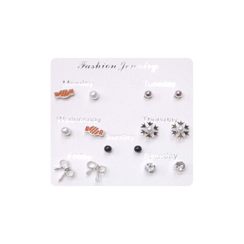 Caravanas hipoalergénicas x7 pares Caravanas Hipoalergénicas X7 Pares