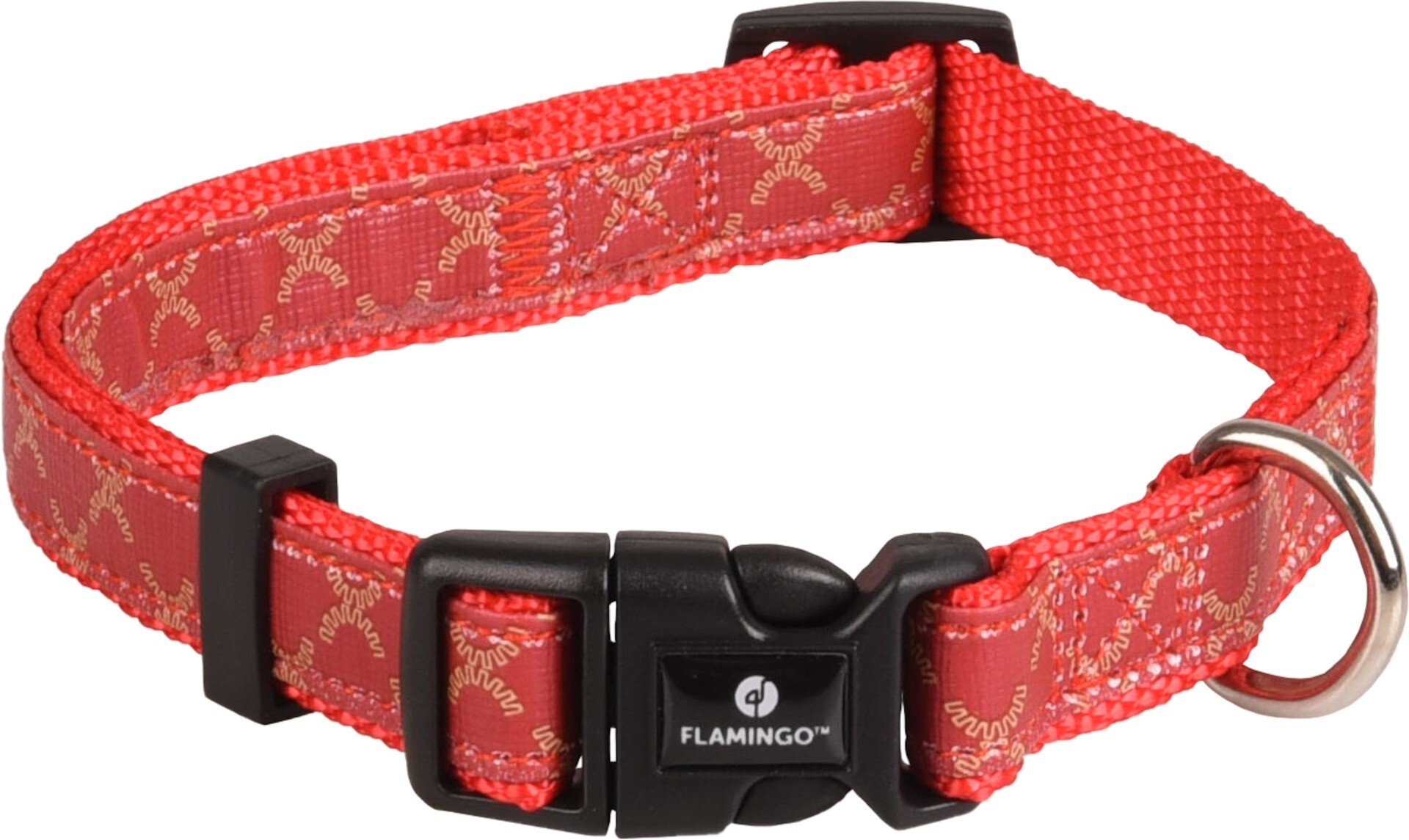COLLAR PARA PERROS FLAMINGO ODIN ROJO XS 