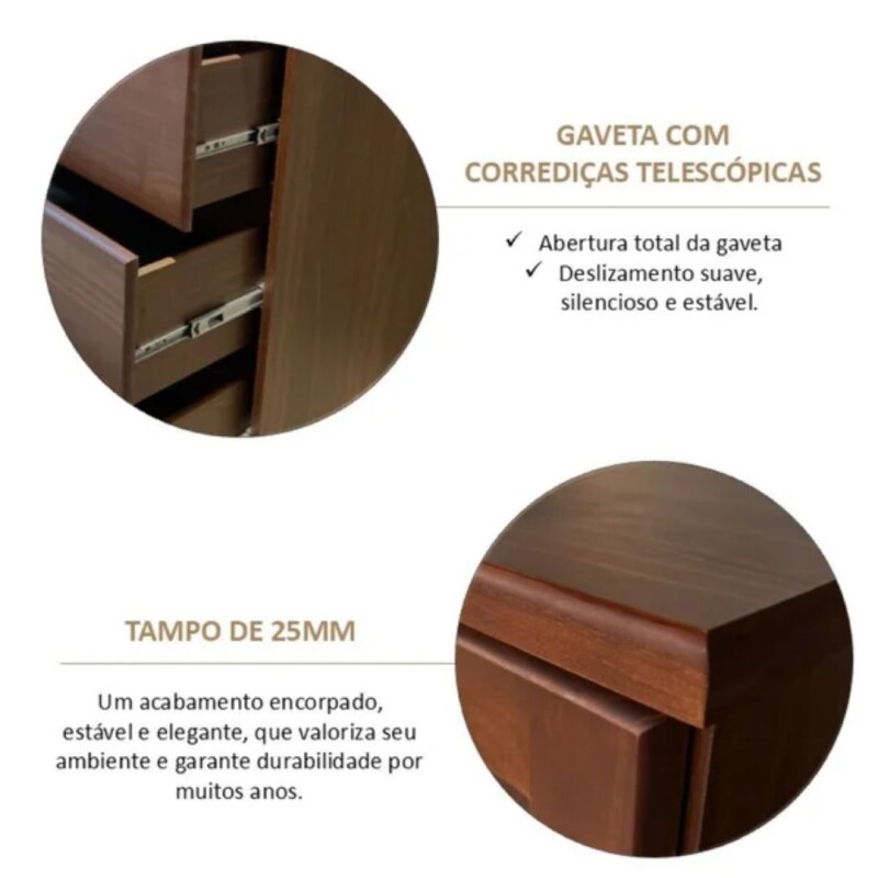 Mesa de Luz 2 Cajones Línea Dorada Finestra 100% Madera Maciza Mesa de Luz 2 Cajones Línea Dorada Finestra 100% Madera Maciza